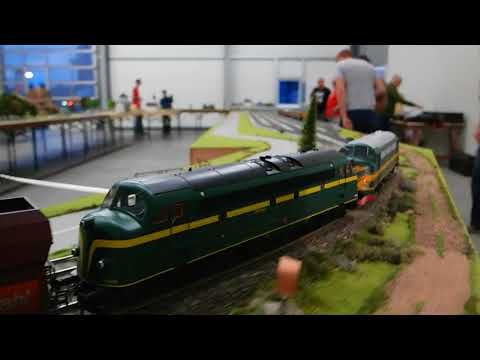 Gauge 1 double tractions - 2 x V100 or 2 x NoHAB ESU/Pullman 1:32 driving meeting Munich Summer 2018
