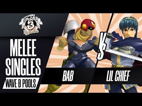 bab (Captain Falcon) vs Lil Chief (Marth) - Melee Singles Wave B Pools - Fête 3: By the Sea