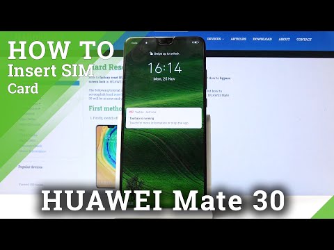 How to Insert Nano SIM Card in HUAWEI Mate 30 - SIM Installation