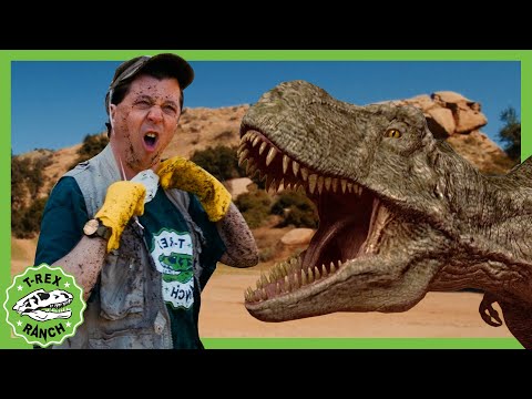 Earthquake and a T-Rex Dinosaur Battle 🦕 | T-Rex Ranch Dinosaur Videos