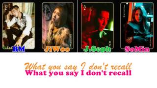 K.A.R.D Don&#39;t Recall - Lyrics (English/Hidden Version)