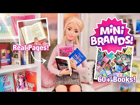 ZURU 5 Surprise Mini Brands BOOKS! Are They Barbie Doll Size? 21 Capsule Unboxing