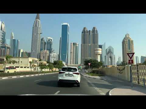 Emirates Towers to Latifa Tower Dubai Road Trip | 4K Sheikh Zayed Road Drive | Iconic Skyline Views