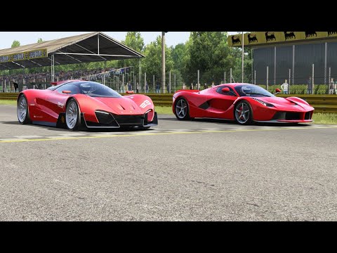 Ferrari Xezri Competizione Concept vs Ferrari LaFerrari at Monza Full Course