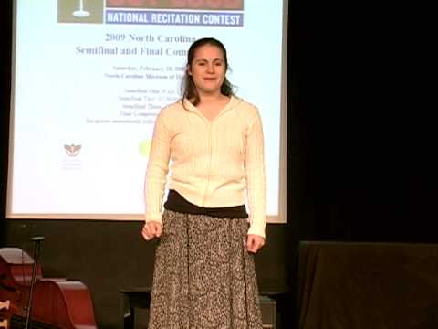 NC Poetry Out Loud 2009 - "Snow Day" by Billy Collins