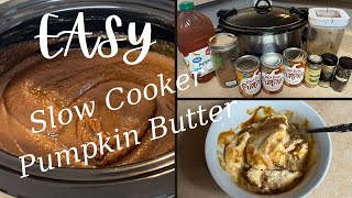 EASY Slow Cooker Pumpkin Butter | Cook With Me