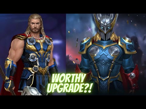 T4 THOR LOVE & THUNDER vs ALL FATHER REBORN Comparison - WBL / ABX / ABL / GBR - Marvel Future Fight