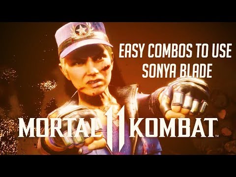 MK11 SONYA BLADE EASIEST COMBOS GUIDE | (38% TO 46%)