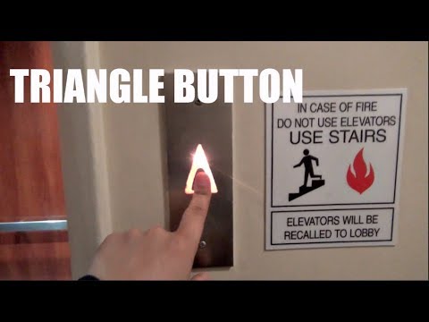 TRIANGLE BUTTON Westinghouse Elevator - An Apartment Building - North Oakland, PA
