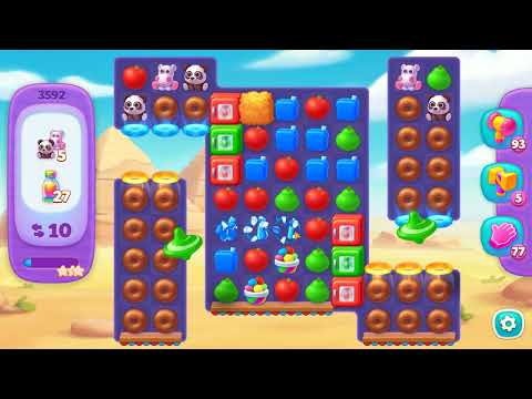 Wildscapes level 3592 No Boosters 🐼 Gameplay HD