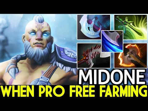 Midone [Anti Mage] When Pro AM Free Farming 30 Min End Game 7.22 Dota 2