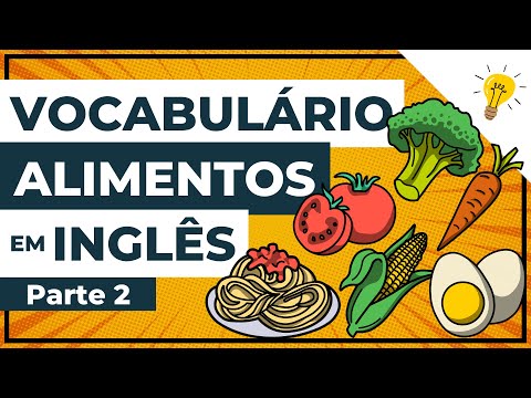 Vocabulário de ALIMENTOS em INGLÊS com tradução e pronúncia | Parte 2
