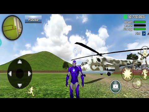 Super Iron-Man Rope Hero Vegas Crime Simulator - Rescue Truck Taking Down The Fire Android#2Gameplay