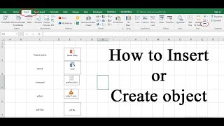 Download the video "Microsoft Excel :: How to Insert or Create Object || Nepali Language"