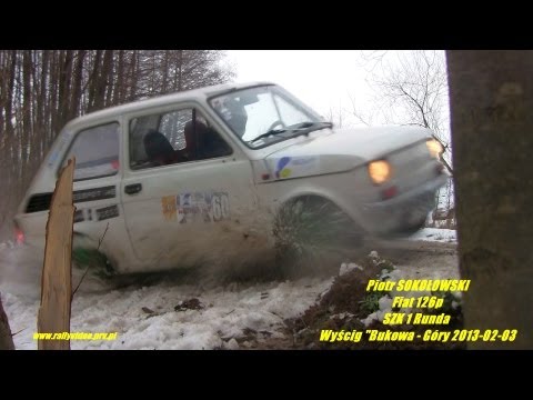 Piotr SOKOŁOWSKI - Fiat 126p - SZK 1 Runda  Wyścig "Bukowa - Góry 2013-02-03