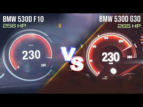 BMW 530d F10 vs BMW 530d G30 | Acceleration Battle 0-230 km/h