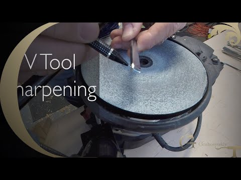 How to sharpen V tool - grinding Keel