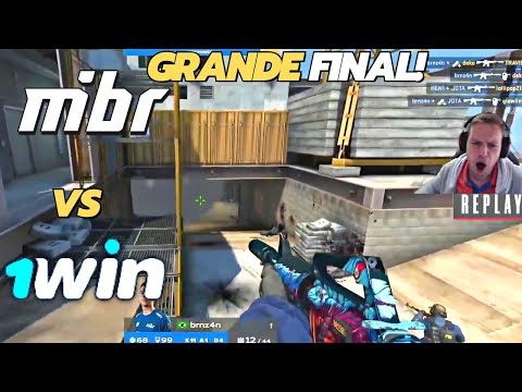 JOGO DA MIBR🔥 GRANDE FINAL!! MIBR vs 1WIN - CCT EU - MAP2 COMPLETO - CSGO | NAK