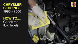 How to Check the fluid levels on the Chrysler Sebring 1995 - 2006