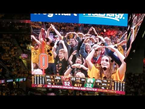 Cavs vs celtics hang on sloopy during timeout