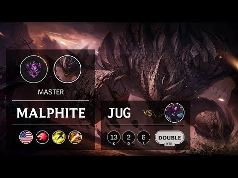 Malphite Jungle vs Kha'Zix - NA Master Patch 9.16