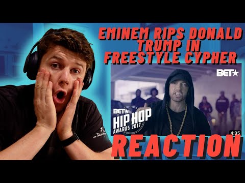 IRISH REACTION To Eminem Rips Donald Trump In BET Hip Hop Awards Freestyle Cypher