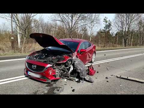 Zderzenie trzech samochodów na drodze Tarnobrzeg - Mielec. 13.03.2023 - Tygodnik Nadwiślański