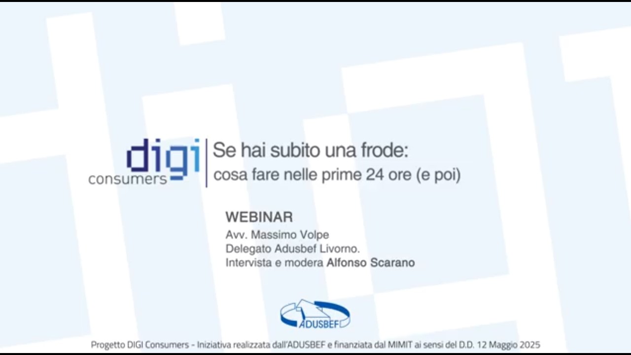 Se hai subito una frode