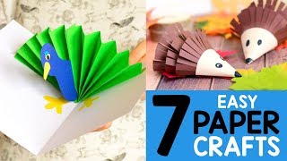 Paper Craft ideas for Kids - 7 simple crafts for kids