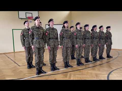 LO Żelechów pokaz musztry wojskowej