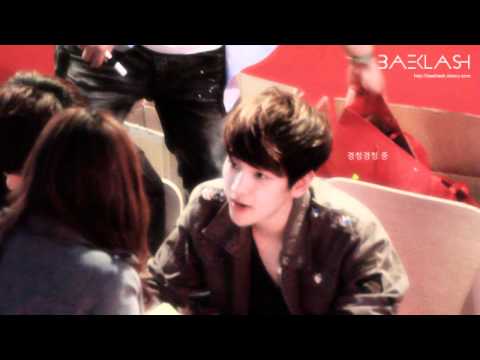 120430 EXO-K fansign Baekhyun cute fancam