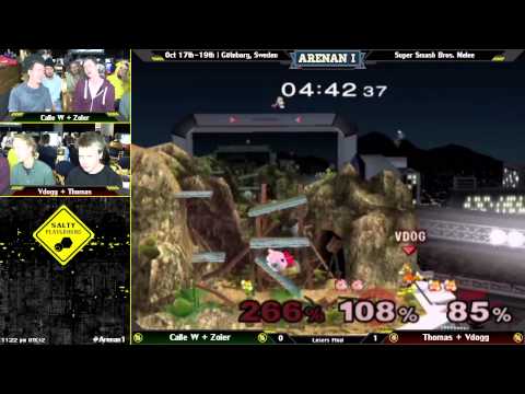 Arenan I - Calle W + Zoler Vs. Thomas + Vdogg - Melee Teams Losers Final