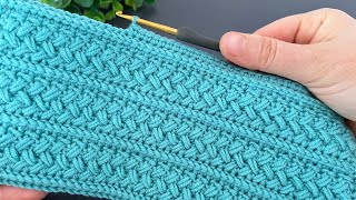 Wow! Only 2 Rows 😍 Super Easy Crochet Stitch for Beginners