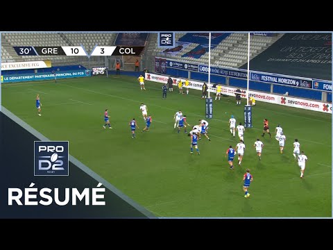 PRO D2 - Résumé FC Grenoble Rugby-Colomiers Rugby: 34-20- J21 - Saison 2022/2023