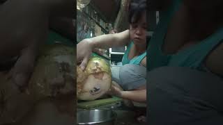 Mag biyak tayo guys buko nakaka miss kumain buko 😁 #ofwintaiwan