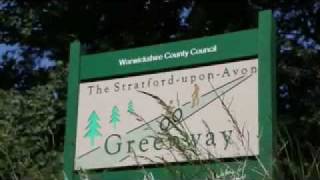 preview picture of video 'Route 5 Greenway cycle trail, Stratford upon Avon'