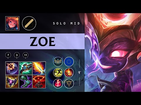 Zoe Mid vs Fizz - EUW Challenger Patch 25.24