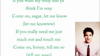 Glee Do Ya think I&#39;m Sexy Lyrics
