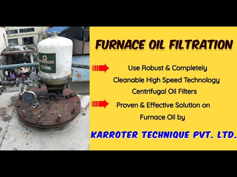 Furnace Oil Filtration Machine