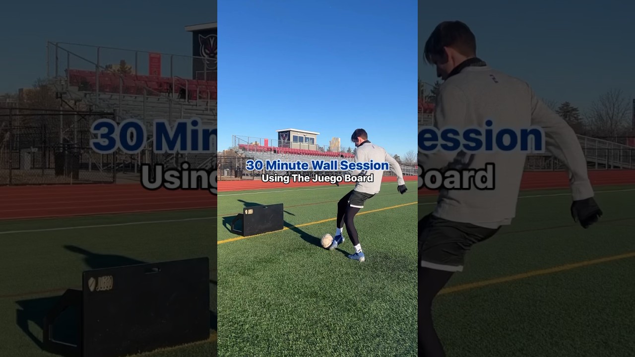 30 Minute Wall Session Using The Juego Board #soccertraining #footballdrills #footballshorts #soccer