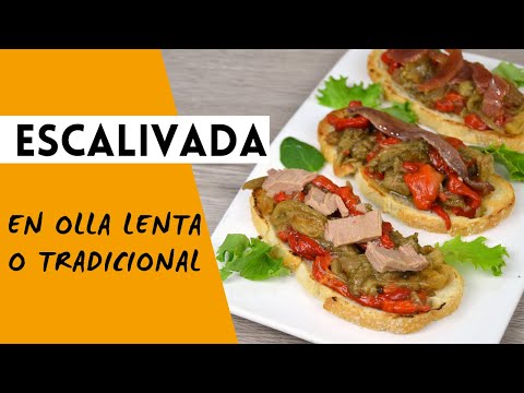ESCALIVADA EN OLLA LENTA 😋😋 (o tradicional) ¡Fácil y deliciosa! Ensalada de verduras asadas