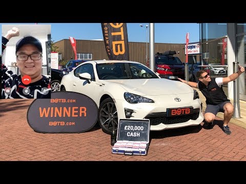Winner! Week 25 2018 - Zhen Pan - Toyota GT86 & £20,000 Cash