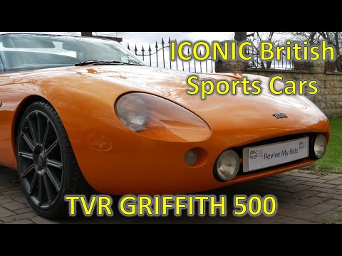 ICONIC British Sports Cars - TVR Griffith 500 Rover V8 Engine Sound