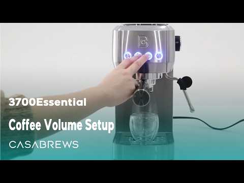 3700 ESSENTIAL™: How to Set the Cup Volume
