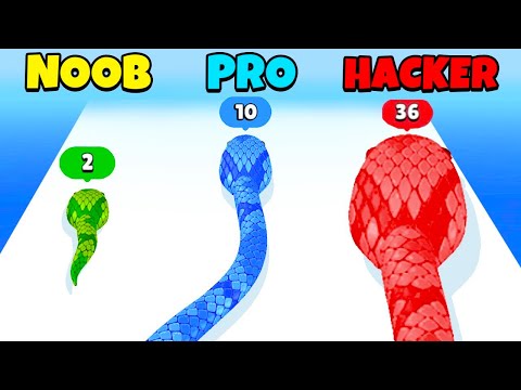 SNAKE RUN RACE - Color Math Games (New Update! All Snakes)