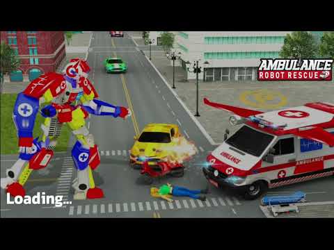 Ambulance Robot Rescue - Robot Transform Games: Android Games