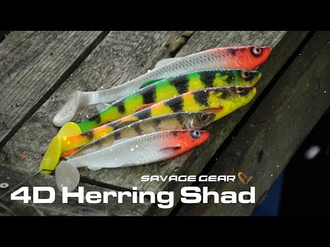 Shad Savage Gear 4D Herring Shad 11cm 9g Green Silver Bulk