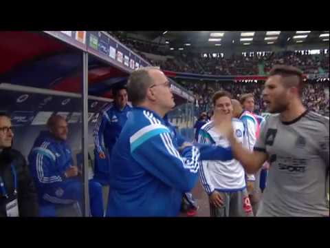 Célébration Bielsa et Gignac - SMCaen - Olympique de marseille