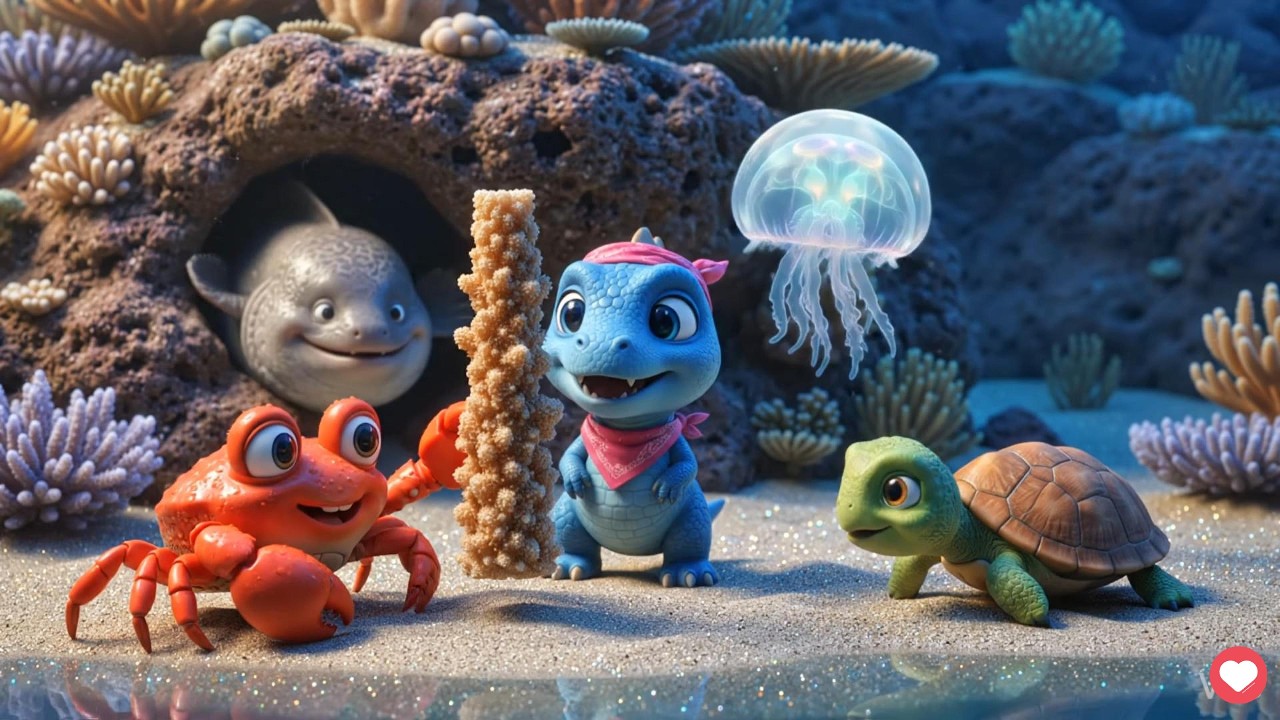 Dino, Crab & Tiny: A Journey to Discover the Mysteries of the Deep Ocean