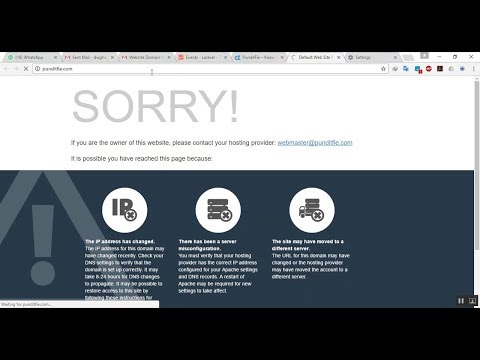 Fix for Domain Redirecting To /cgi-sys/defaultwebpage.cgi Page